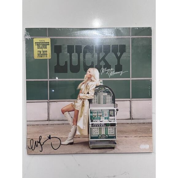 AUTOGRAPHED SIGNED Megan Moroney - LUCKY Green Vinyl LP SEALED #1 - Picture 1 of 8